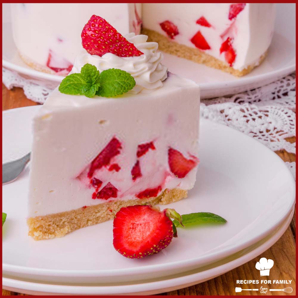 No-Bake Strawberry cheesecake without eggs